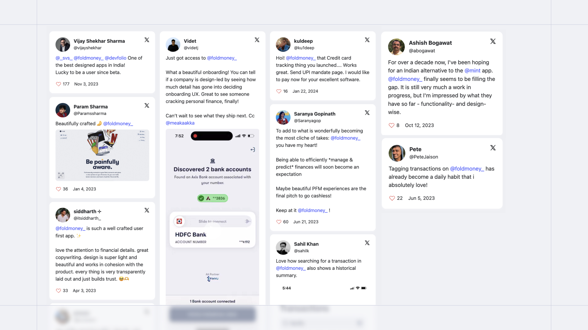 Feedback from Fold users Feedback from Fold users